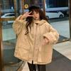 Women Oversized Parkas Hooded Thick Coat Ladies Soft Kawaii Jackets Double Sided Outerwear Autumn Winter Warm Long Sleeve Tops