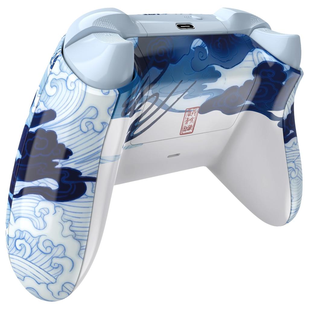 EXtremeRate Полный набор кнопок для Xbox Series X S Замена боковых накладок Грипсы Крышка передней и задней панели для беспроводного контроллера Xbox Core Не &