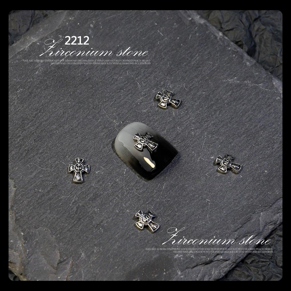 12шт. Орнамент для ногтей. Крестик. Металлический орнамент «сделай сам».