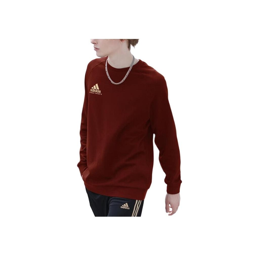 adidas Спортивный повседневный свитер с круглым вырезом, толстовка унисекс, красный ADICSTL06-RG
