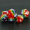 Набор игральных костей DND Rainbow Polyhedral Dice 7 шт. Игровые кости для настольных игр, аксессуары