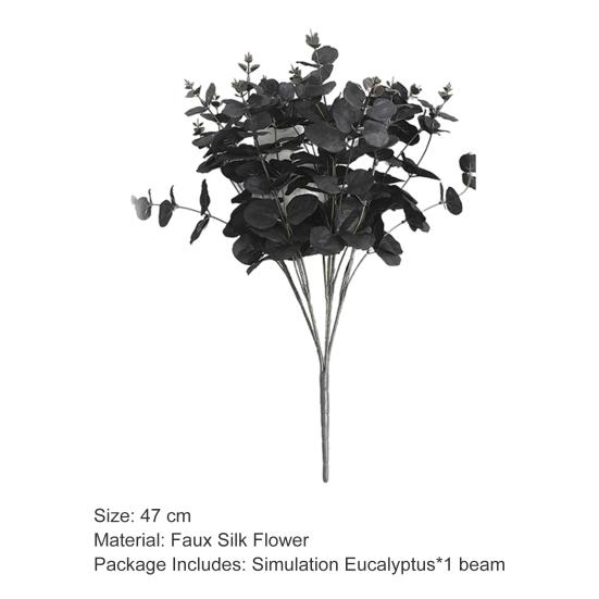 Artificial Flower Realistic Faux Eucalyptus Looking Vibrant Color Attractive Flower Dining Table Fake Plant Decor for Home