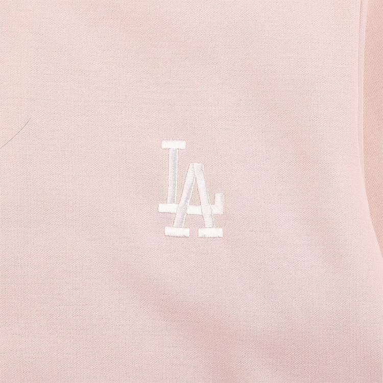 MLB Los Angeles Dodgers LA Флисовая толстовка с логотипом на спине Унисекс толстовки Розовый 31MTR9961-07P