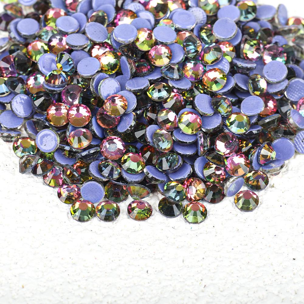 Wei Chen, Guomao A Decoration Color Plated Glue Bottom Rhinestone Mobile Phone Case Diy Nail Art Beauty Glass Jewelry Accessories