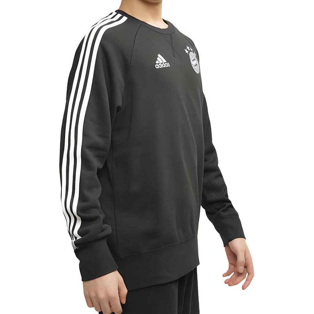 adidas Толстовки Мужские Черные С Круглым Вырезом Умеренный Обычный FR5323