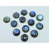 12X12MM Natural Labradorite Blue  Round Cabochon Loose Gemstone 13Pcs Lot C-1033