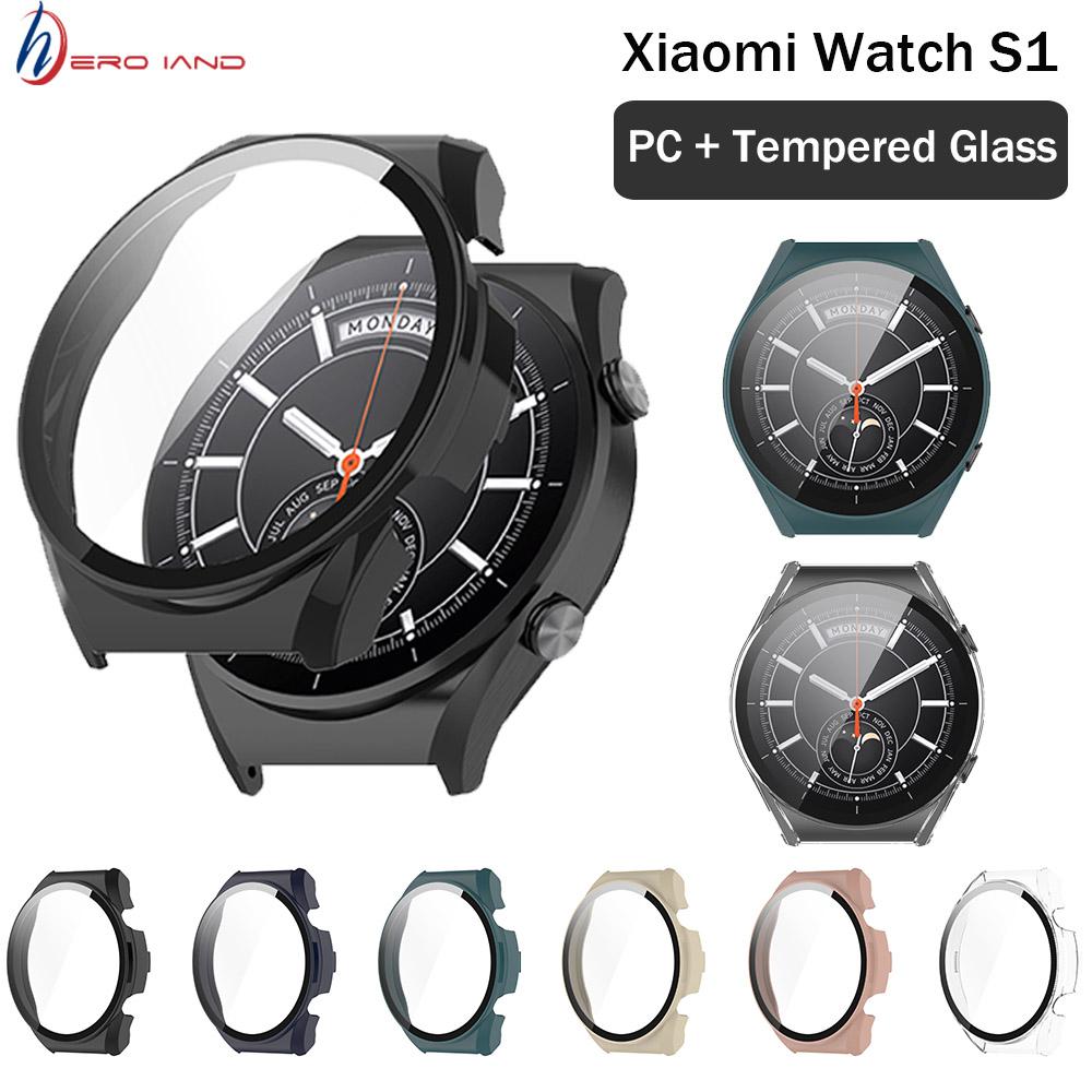 PC Hard Case + Screen Protector Case for Xiaomi Mi Watch S1 Cover Screen Protector For Xiaomi Watch S1 Smart Watch Accessories