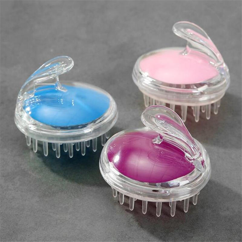 Массажер для головы и тела с шампунем, щетка для массажа кожи головы, расческа для мытья волос, щетка для тела