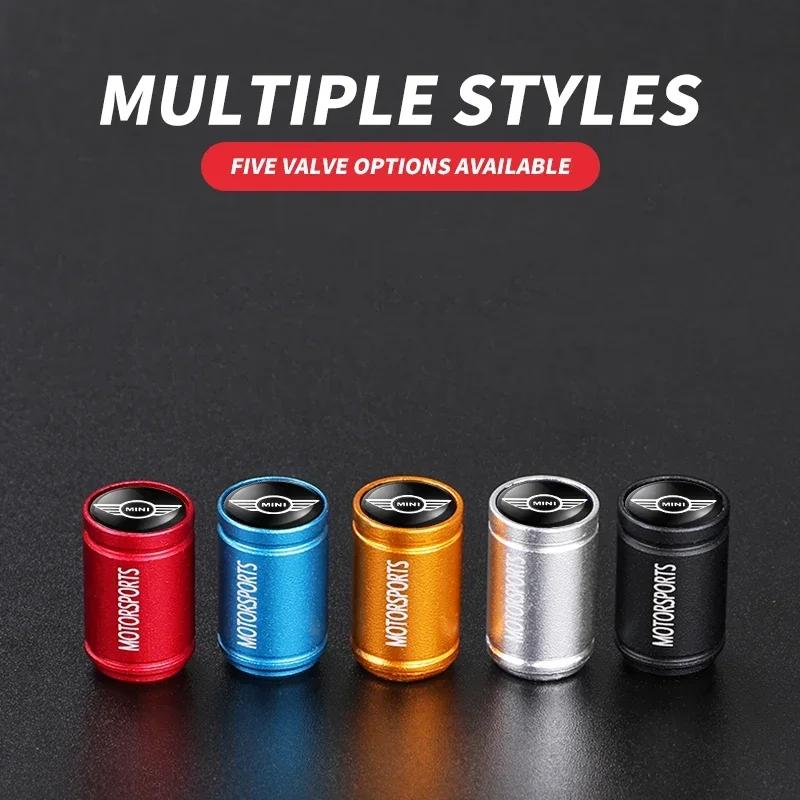 4Pcs Alloy Car Wheel Valve Cover Tire Valves Dust Cap Accessories For MINI Cooper JCW WORKS R55 R56 F55 F56 R57 R58 R59 R60 hvmqy88