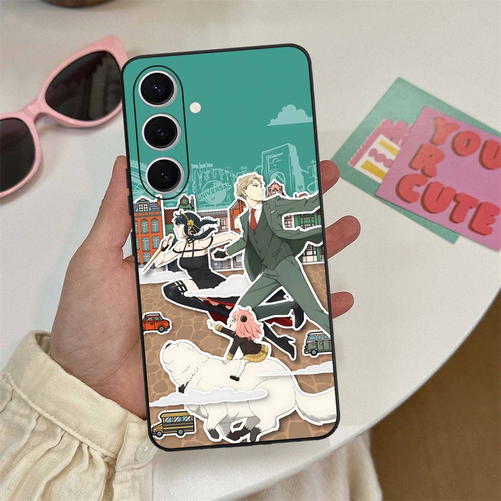 Классический аниме чехол для телефона Spy X Family для Samsung S 24 Fe 25 Ultra Plus 20 Lite 21 30 22 23 24 22 Ultra 5G Fundas