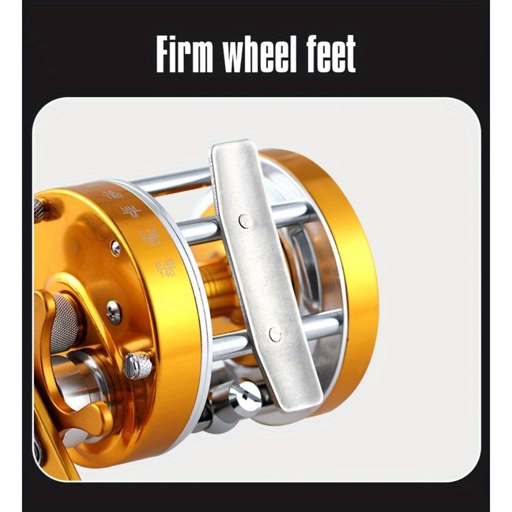 Катушка для бейткастинга из нержавеющей стали - Амбидекстральная, Цельнометаллическая конструкция с центробежной тормозной системой для морской и лодочной рыбалки