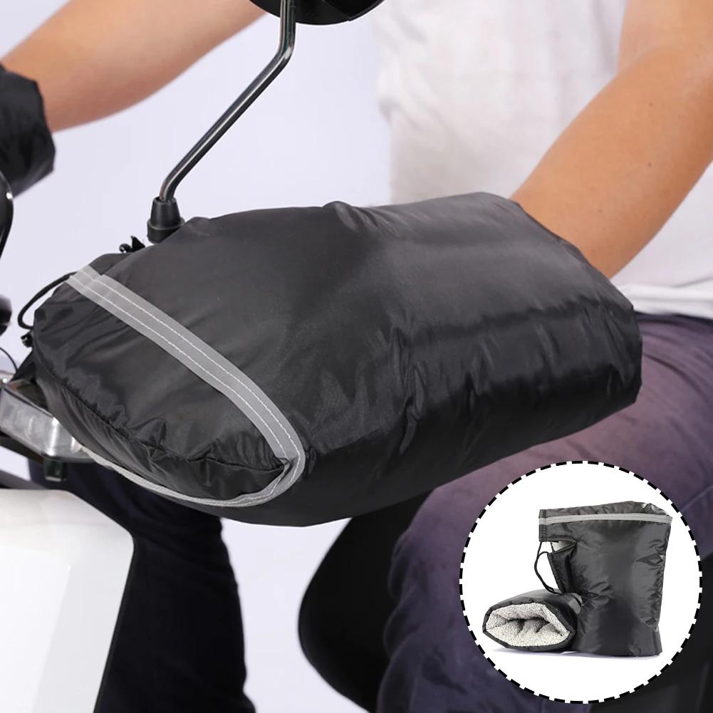 2 шт. Зимние теплые перчатки на руль мотоцикла, перчатки на ручку снегохода, перчатки для водителя, водонепроницаемые, ветрозащитные аксессуары