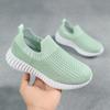 Кроссовки для детей среднего возраста 2025 года, весна-осень, летающие кроссовки с одной педалью, дышащая сетка, кроссовки для мальчиков, легкие кроссовки для детей старшего возраста