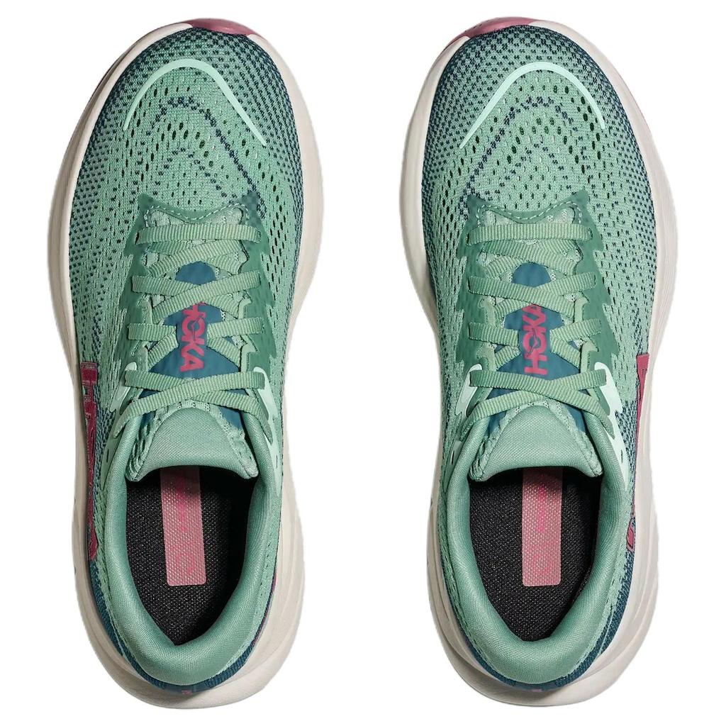 Hoka One One Rincon 4 Удобные Мягкие Повседневные Беговые Кроссовки Женские Кроссовки Зеленые 1155131-JTL