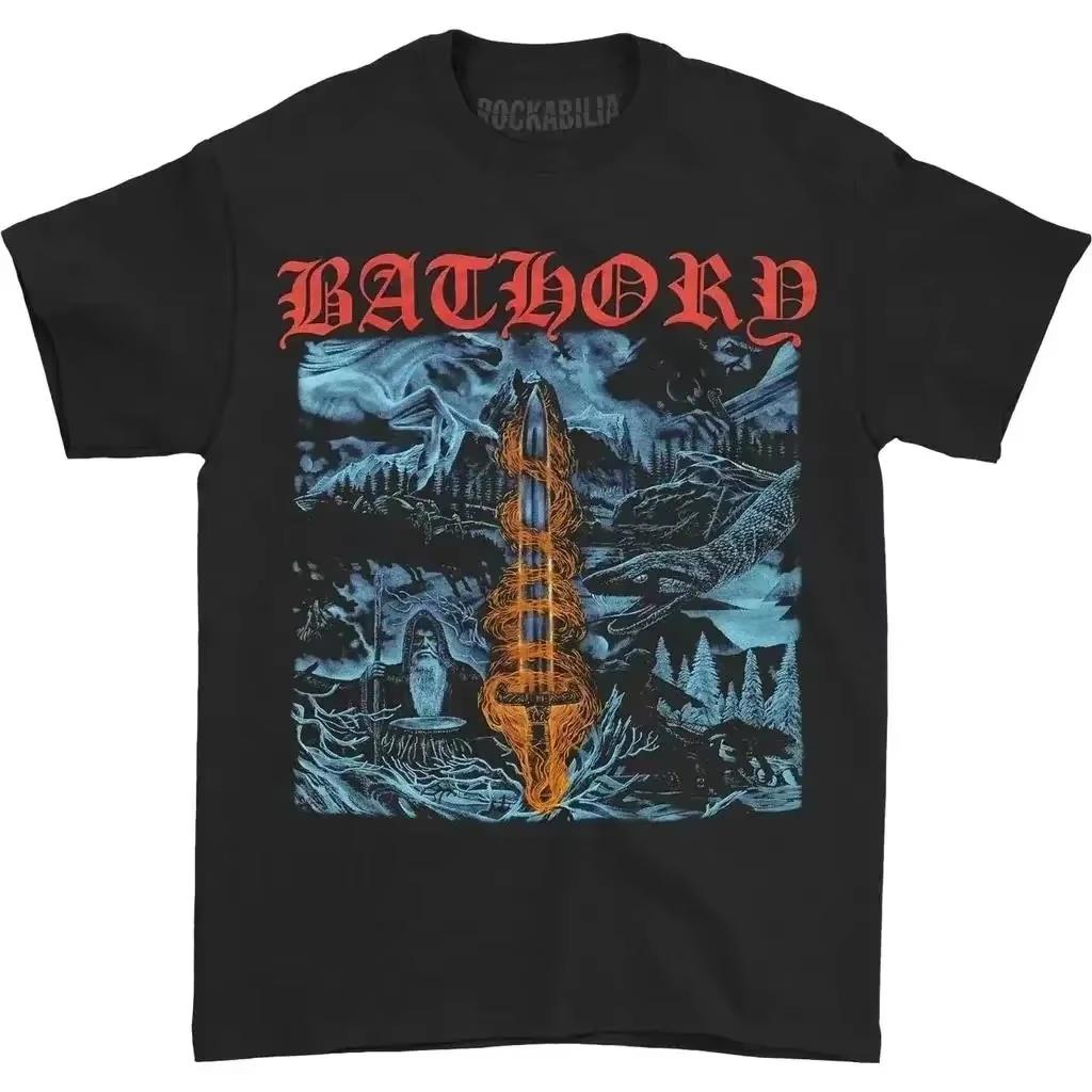 2026 Bathory Black Metal Venom T Shirt Unisex Women Casual Fashion Hip Hop Comfortable and versatile loose Tshirt