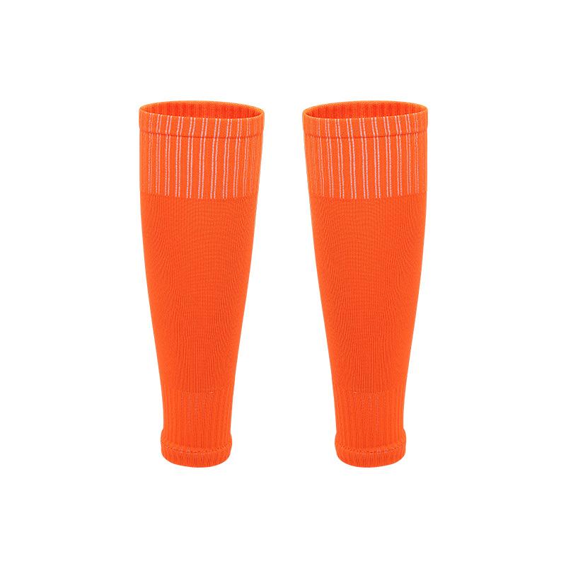 Solid Color Professional Football Socks Adult Leggings Board Leg Cover Running Cycling Footless Tube Socks Calf Compression Socks
