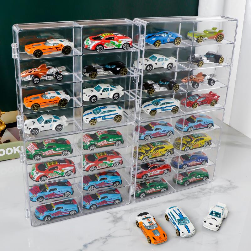 1Pc Dustproof Acrylic Hotwheels Car Model Toy 1:64 Display Box Cabinet Rack