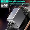 PD 20W USB C зарядное устройство быстрая зарядка QC3.0 мобильный телефон адаптер быстрой зарядки для iPhone 15 14 13 Pro Max Samsung Xiaomi настенное зарядное устройство