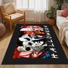 Halloween Horror Icons Floor Rug Office Rug Perfect for Playrooms Hallway Dining Room Foyer Antislip Carpet Anime Office Decor Gift for Festivals