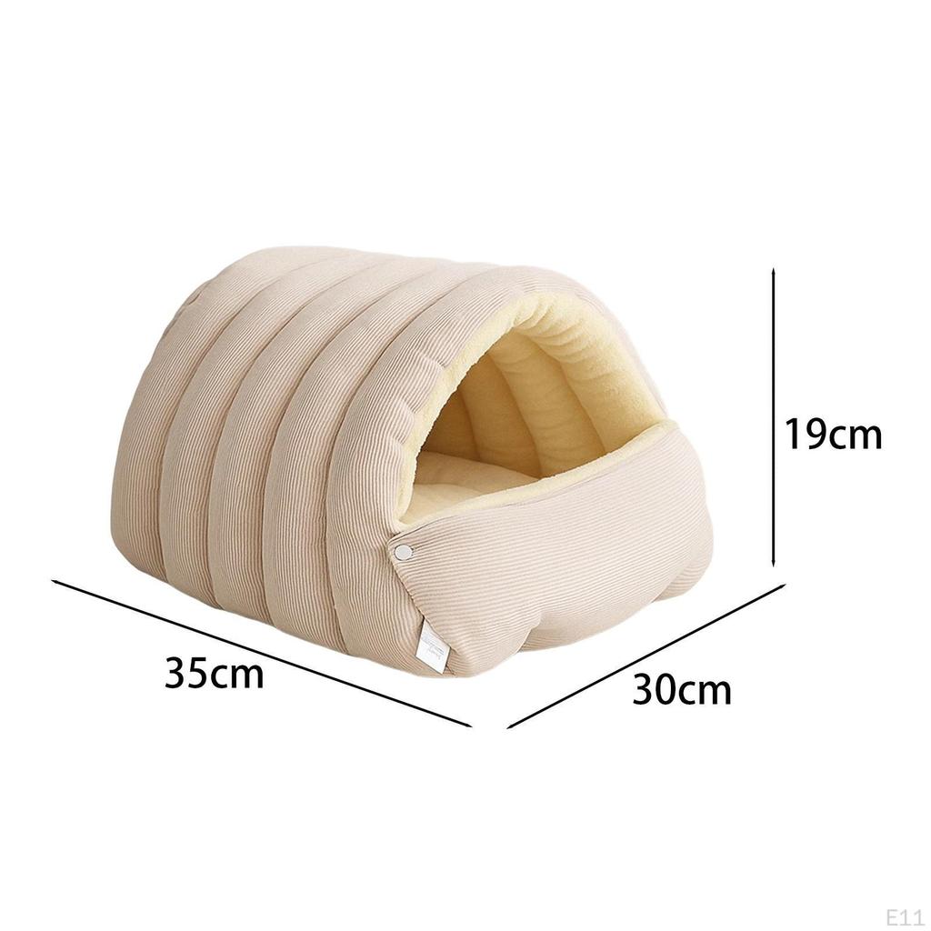 Cat Bed Shelter ,Comfortable Cats Pod, Warm Enclosed Sleeping House Indoor Nest for Indoor,