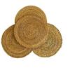 Placemat Wicker Base Knitted Bamboo Set of 6