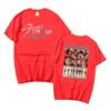 Stray Kids Singer Group Around Harajuku Print Fashion Men And Women T-Shirt Top Short Sleeve