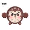 Battery Powered Clock Cartoon Animal Alarm for Students, Non-Ticking Quiet Movement Operated Desk Clock, Home Bedroom Non Ticking
