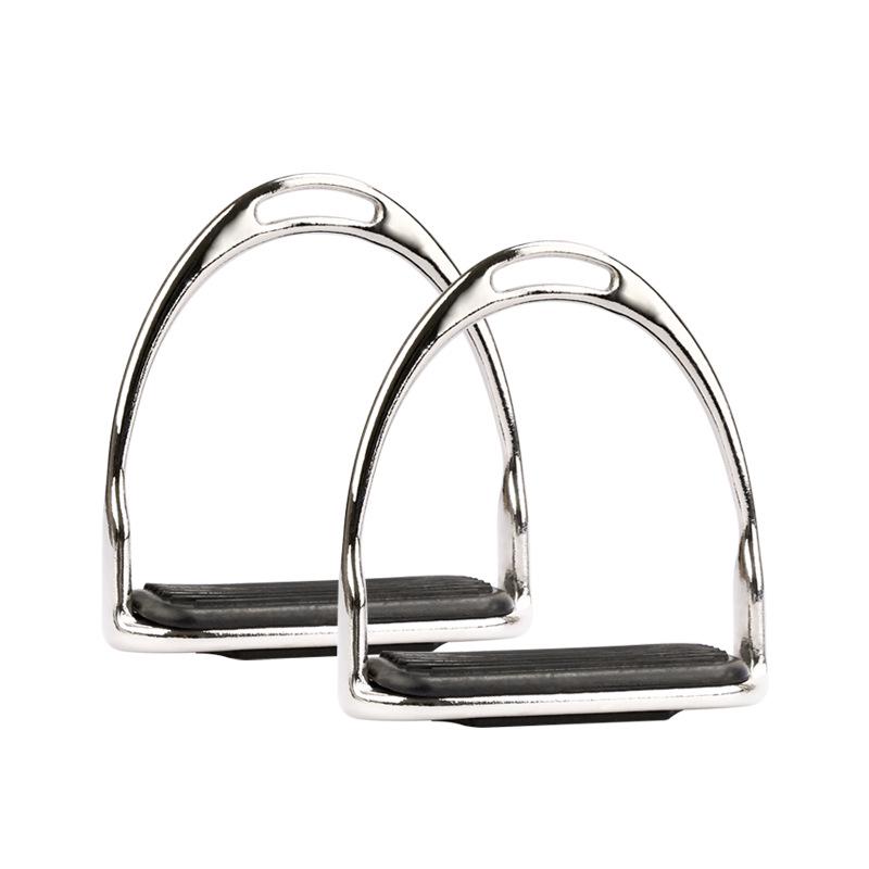 Nickel-Plated Metal Horse Riding Stirrup 8211001