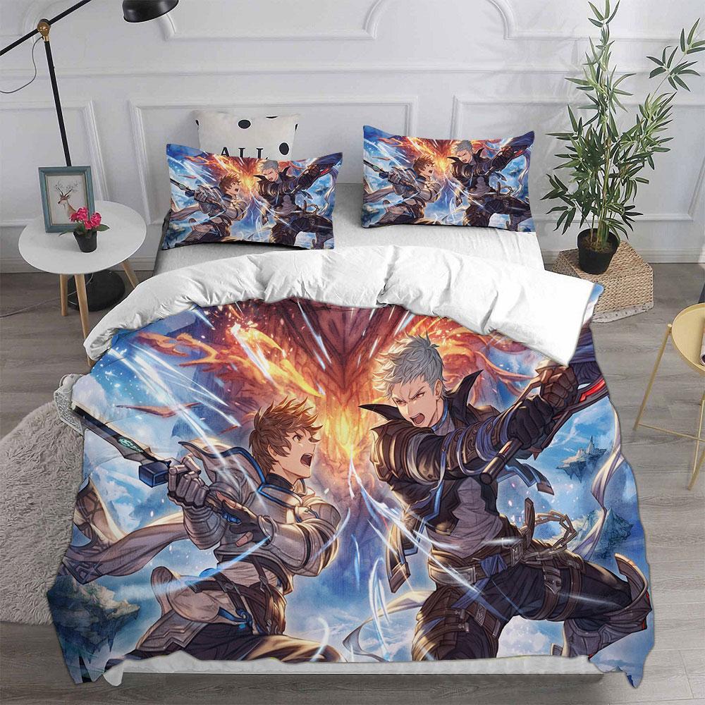 Постельное белье Granblue Fantasy Комплекты Одеяло Покрывало Пододеяльник Наволочка 2-3 Предмета Комплекты Детский Взрослый Размер