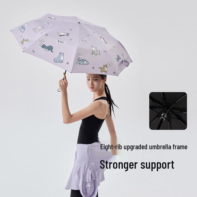 VVC Ice Crystal Cat Fun UV Protection Sun Umbrella