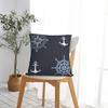 Nautical Compass Captain Anchor Boat Square Pillowcase Pillow Cover Cushion Throw Pillow For Home Sofa Living Room