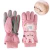 Windproof Children Ski Gloves Waterproof Kids Cycling Gloves Long-sleeved Mittens Kids Boys Girls