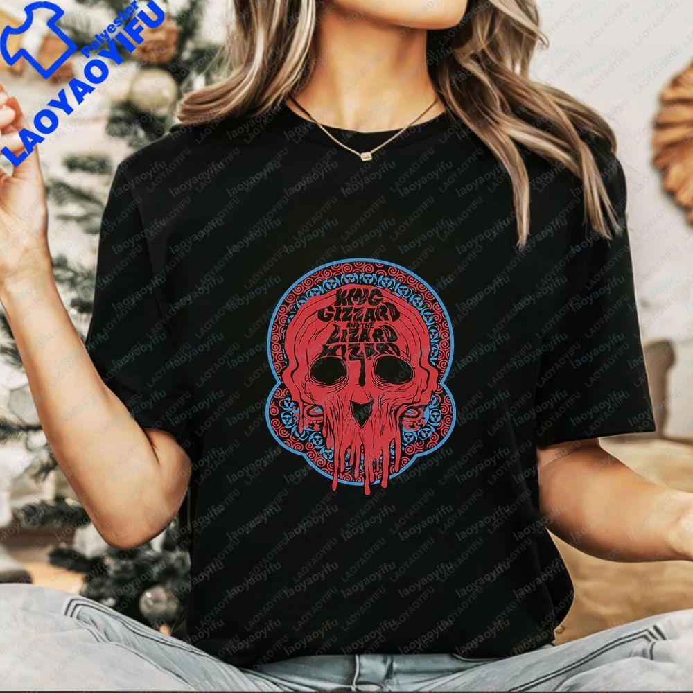 King Gizzard and The Zirard Wizard Summer Loose Trend Unisexs and WoUnisexs Universal Pattern LargeSized Comfortable TShirt