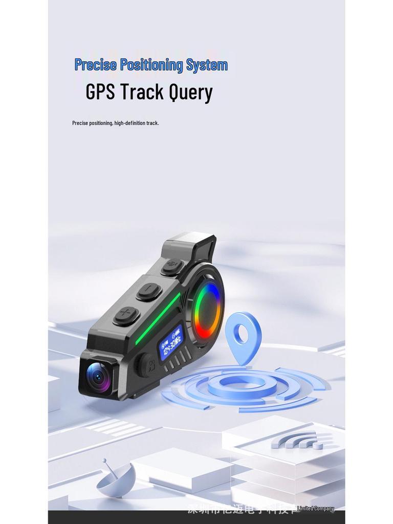 K19 Bluetooth Motorcycle Helmet with Dash Cam, HD Camera, FM Radio, and GPS Tracking