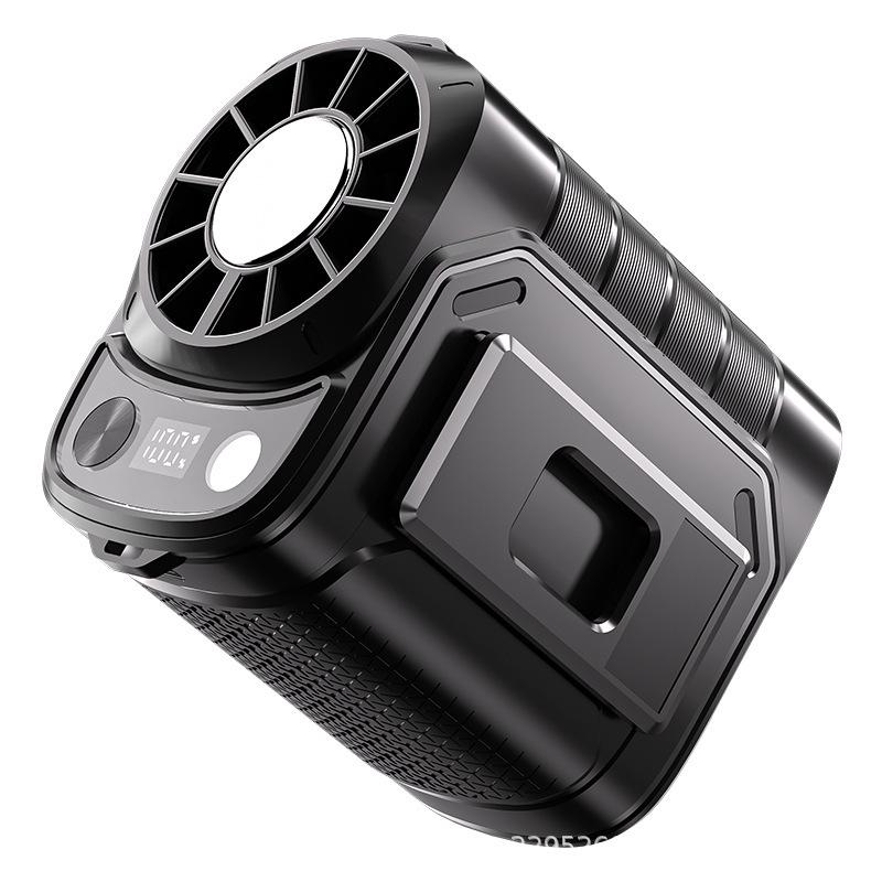 Portable 6000mAh Cross-body Waist Fan with Ice Pack for Outdoor and Construction Use - 2025 Model
