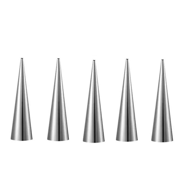 5/10 шт. кухонные конусы из нержавеющей стали для выпечки, рожки, форма для рулета, спиральные трубочки для выпечки круассанов, печенья, десерта
