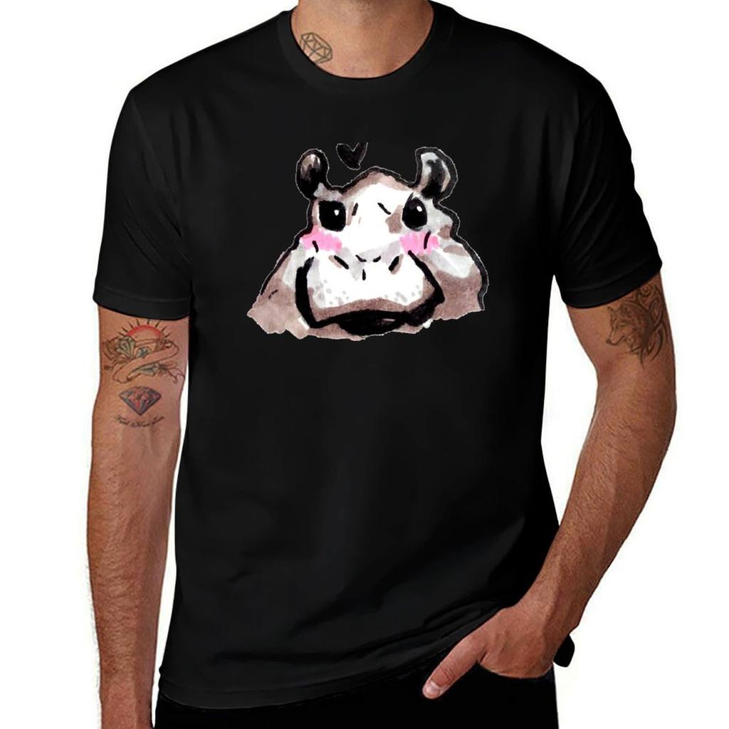 Bby hippo TShirt Festival Short Sleeve TShirt
