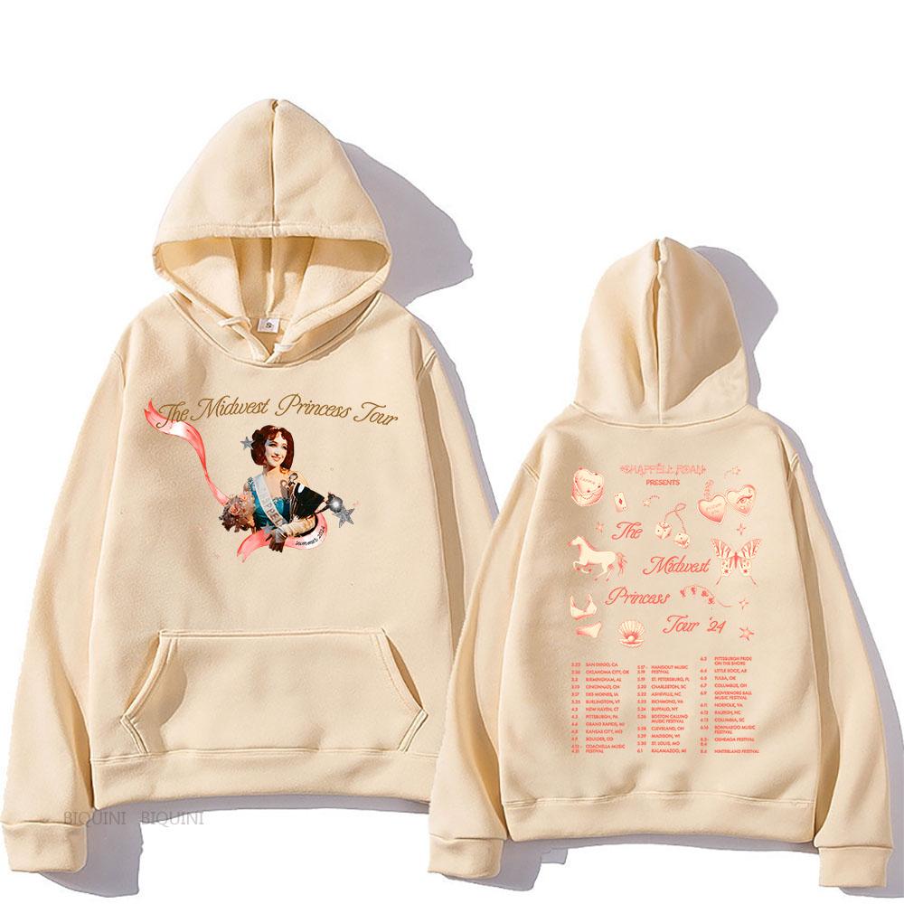 Уличная одежда унисекс The Midwest Princess Tour 2024 Chappell Roan Hoodies Ropa Hombre Sudaderas Осенняя флисовая удобная одежда