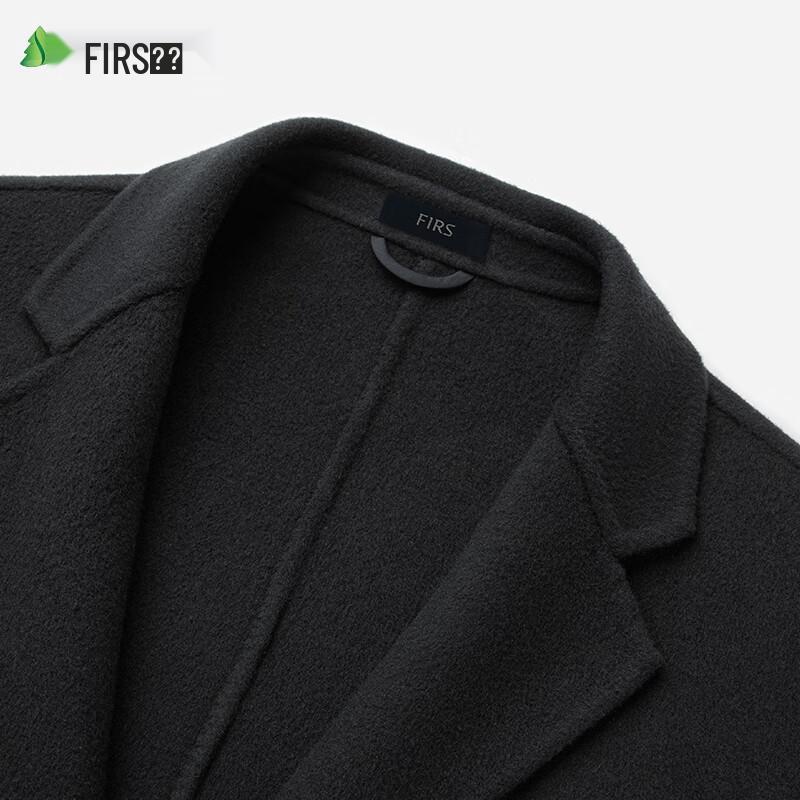 Мужское двустороннее пальто средней длины из смесовой шерсти Shanshan