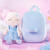 9 дюймов плюшевые рюкзаки принцессы куклы рюкзак для маленьких девочек фиолетовый первый подарок на день рождения для маленьких девочек
