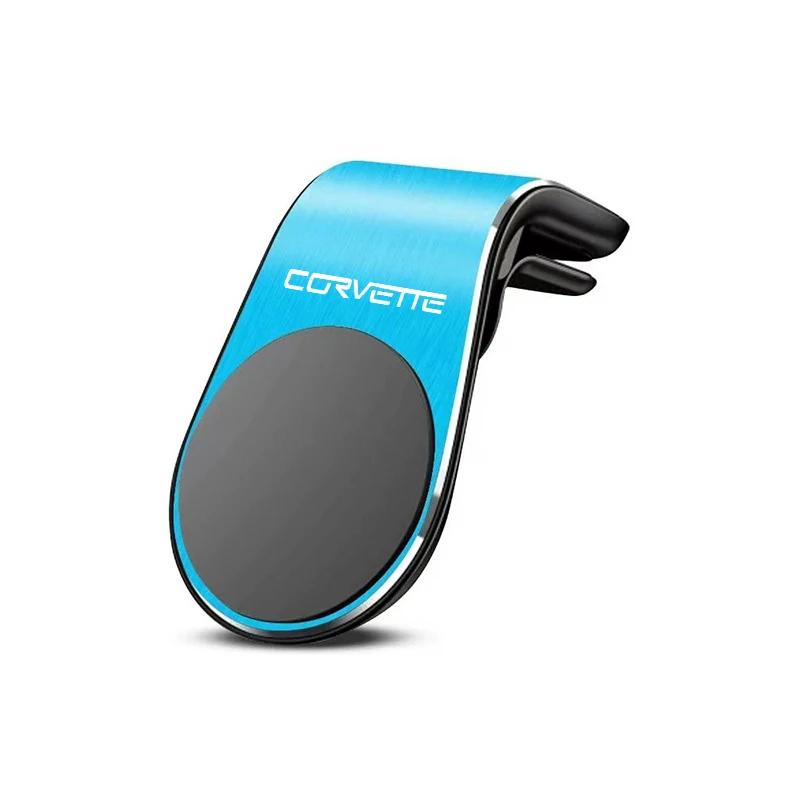 New Car Phone Holder Magnetic Car Mount For Chevrolet corvette Logo Anti Slip Phone Holder Car Magnetic L-shaped Auto Accessorry