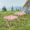 Outdoor Folding Stool with Carry Bag Portable Lightweight Heavy Duty Camping Backpacking Beach Picnic Fishing Collapsible Chair Seat
