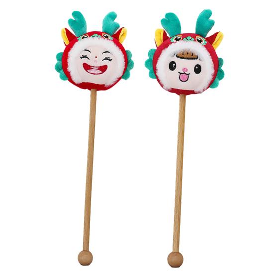 Плюшевая игрушка, длинная деревянная палочка, ручной массажный молоток для спины, мягкие милые мягкие игрушки, кукла