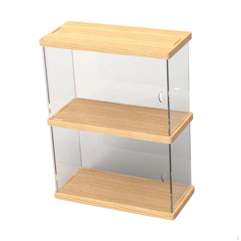 Акриловая витрина, прозрачная коробка, куб на столешнице для коллекционирования, фигурки, миниатюра