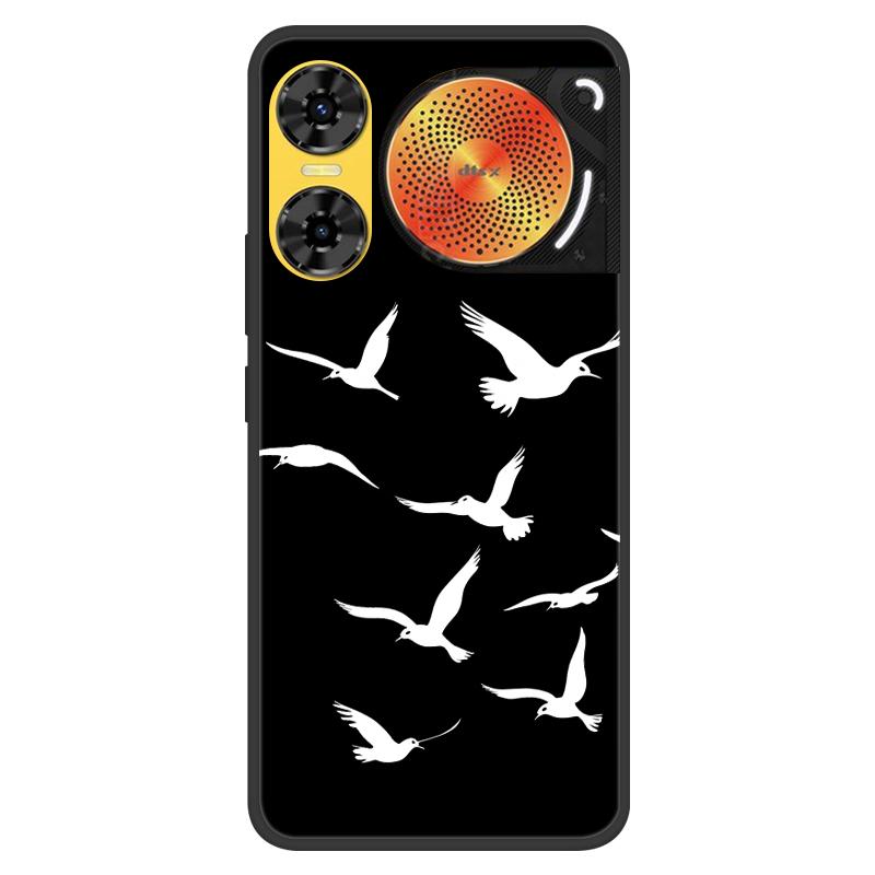 For ZTE Nubia Music 2 Case 2025 New 5G Fashion Flower Soft Silicone Shockproof Bumper For nubia Music2 5G Strip Phone Back Cover