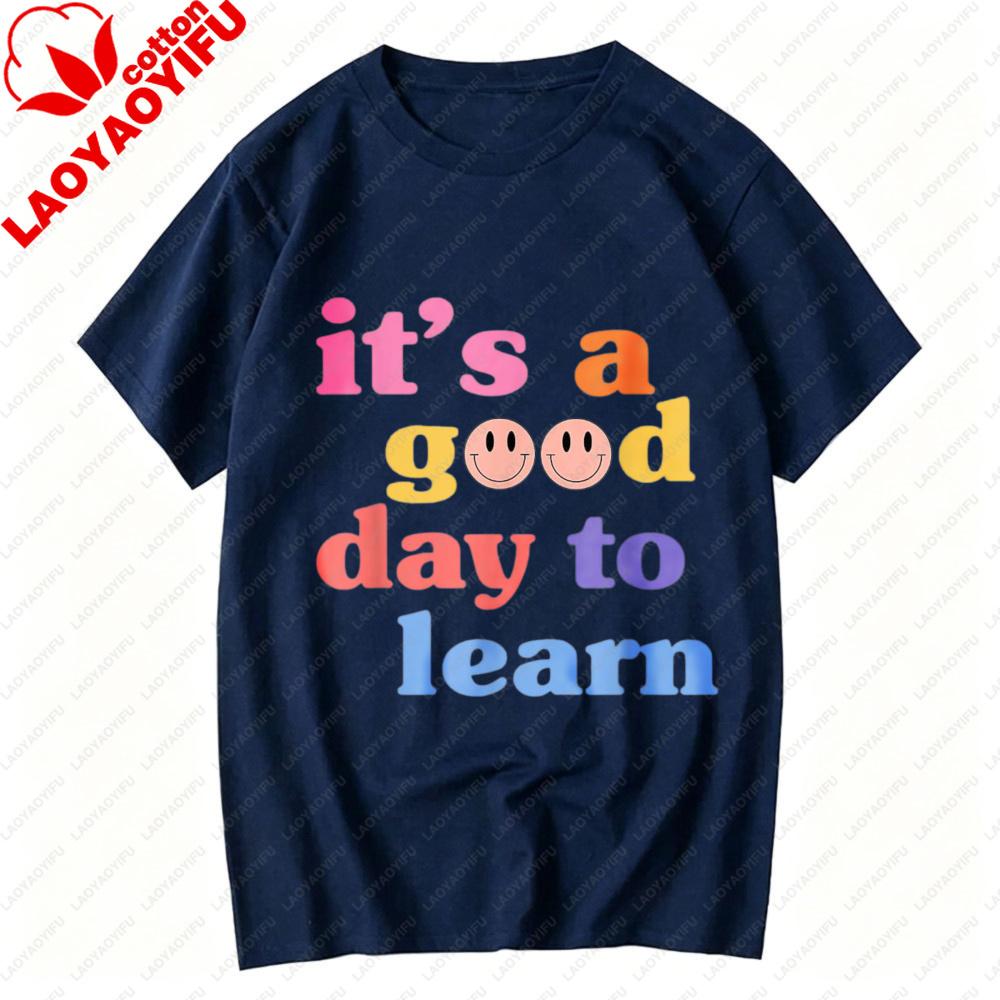 Teach Retro Gradient Varsity Letter Graphic TShirt Teacher Classroom Back To School Casual Cotton Short Sleeve Basic Tee Top