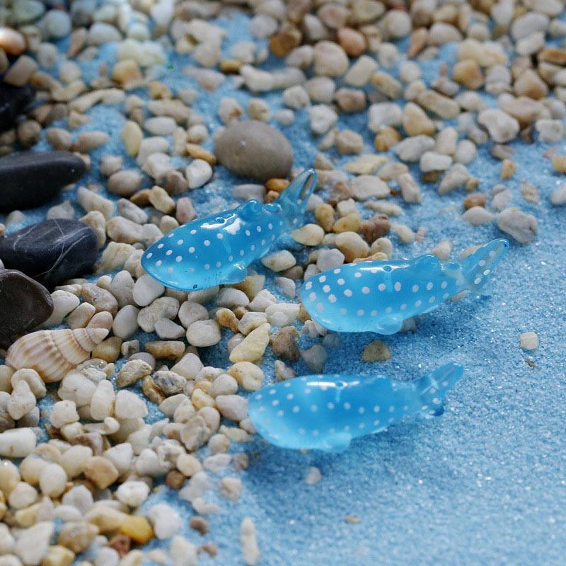 3pcs/set Spot Shark Fish Miniatura Dollhouse Garden Home Bonsai Decoration Mini Toy Miniature Pvc