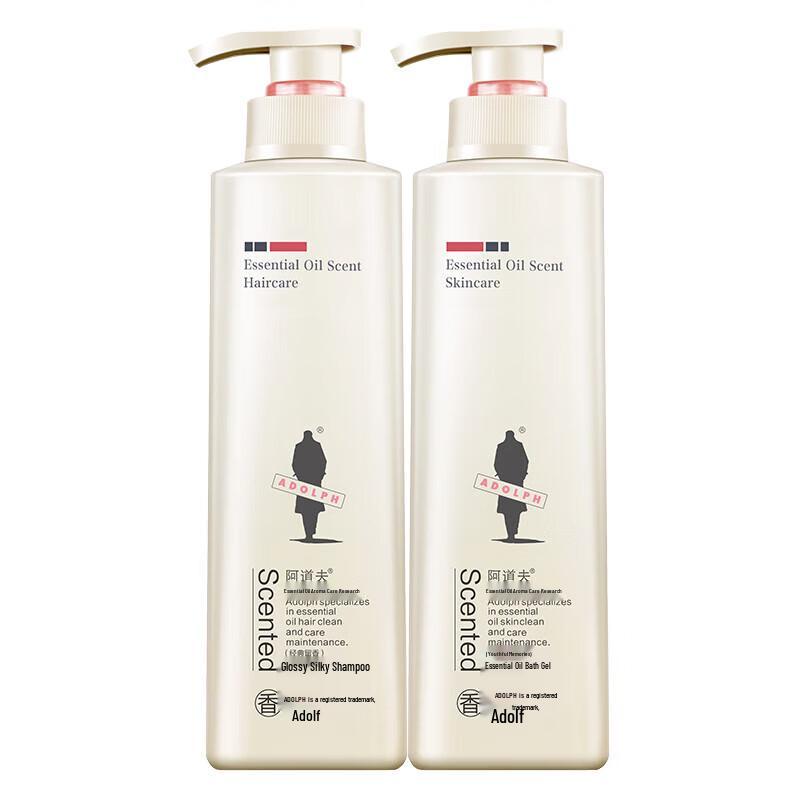 Adolph Brightening Silky Shampoo & Youth Memory Shower Gel Set