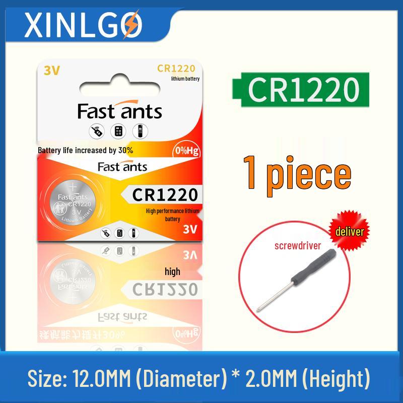 3V Coin Battery Holder for CR2032, CR1220, CR1632, CR2450 - Spring Contact SMD Connector