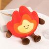 Flame Plush Toy for Kids Smiling Flame Character Pillow Soft Stuffed Toy Playtime Flame